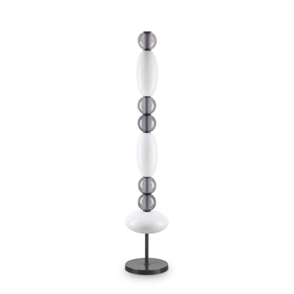 Lampadaire Lumiere en métal et verre soufflé au design contemporain - Ideal Lux