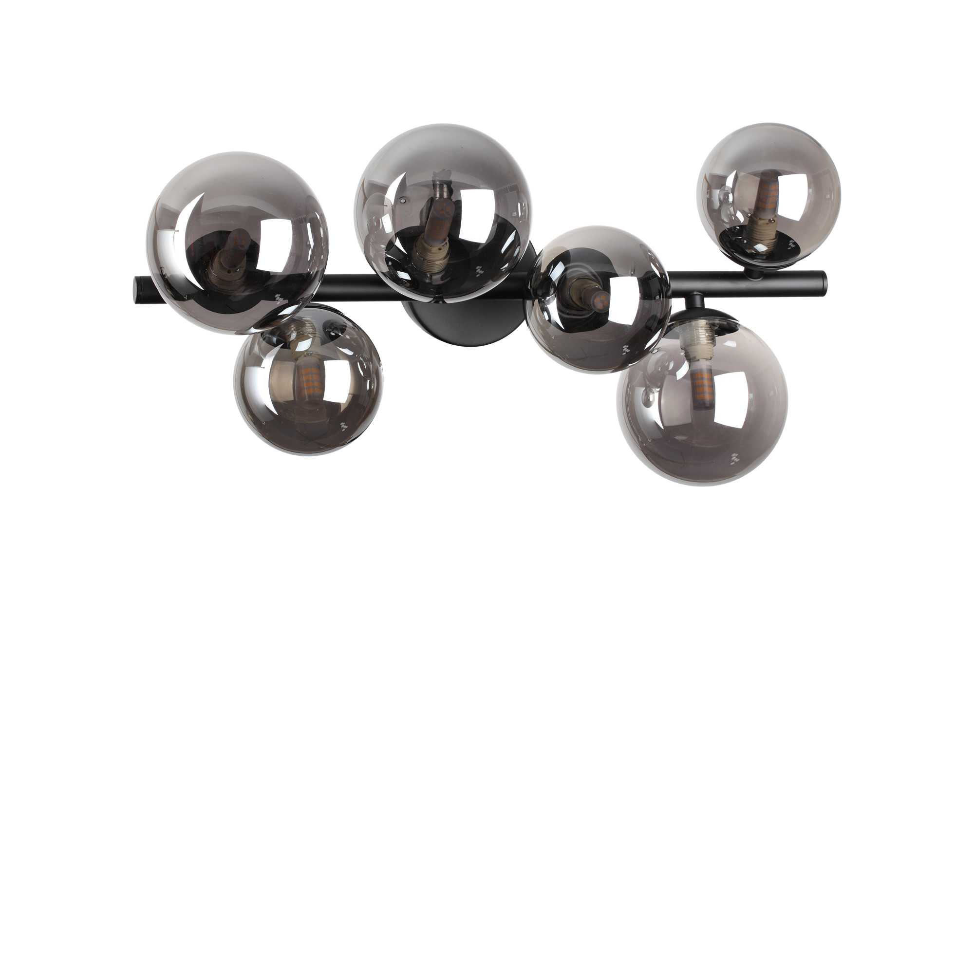 Plafonnier Perlage 1 en métal de forme linéaire horizontale au design contemporain - Ideal Lux
