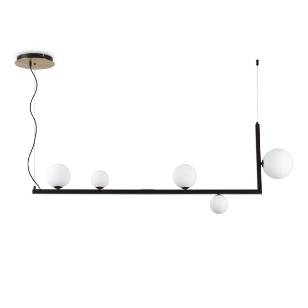 Suspension Birds linéaire en métal au design contemporain - Ideal Lux