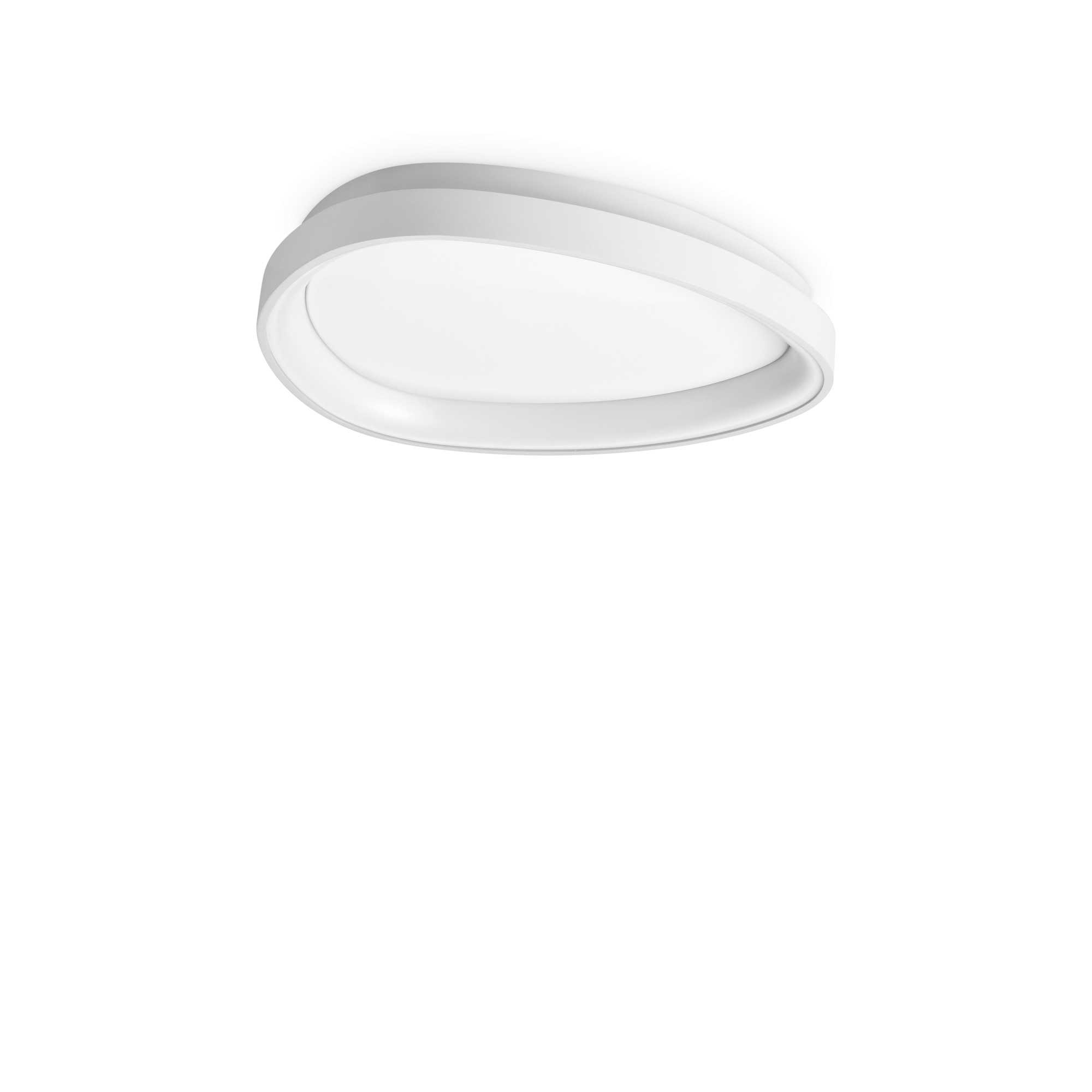 Plafonnier Gemini en métal avec diffuseur en polycarbonate opale au design contemporain - Ideal Lux
