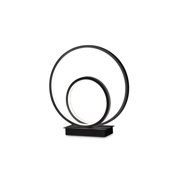 Lampe à poser Oz en métal avec des diffuseurs en gomme opale - Ideal Lux