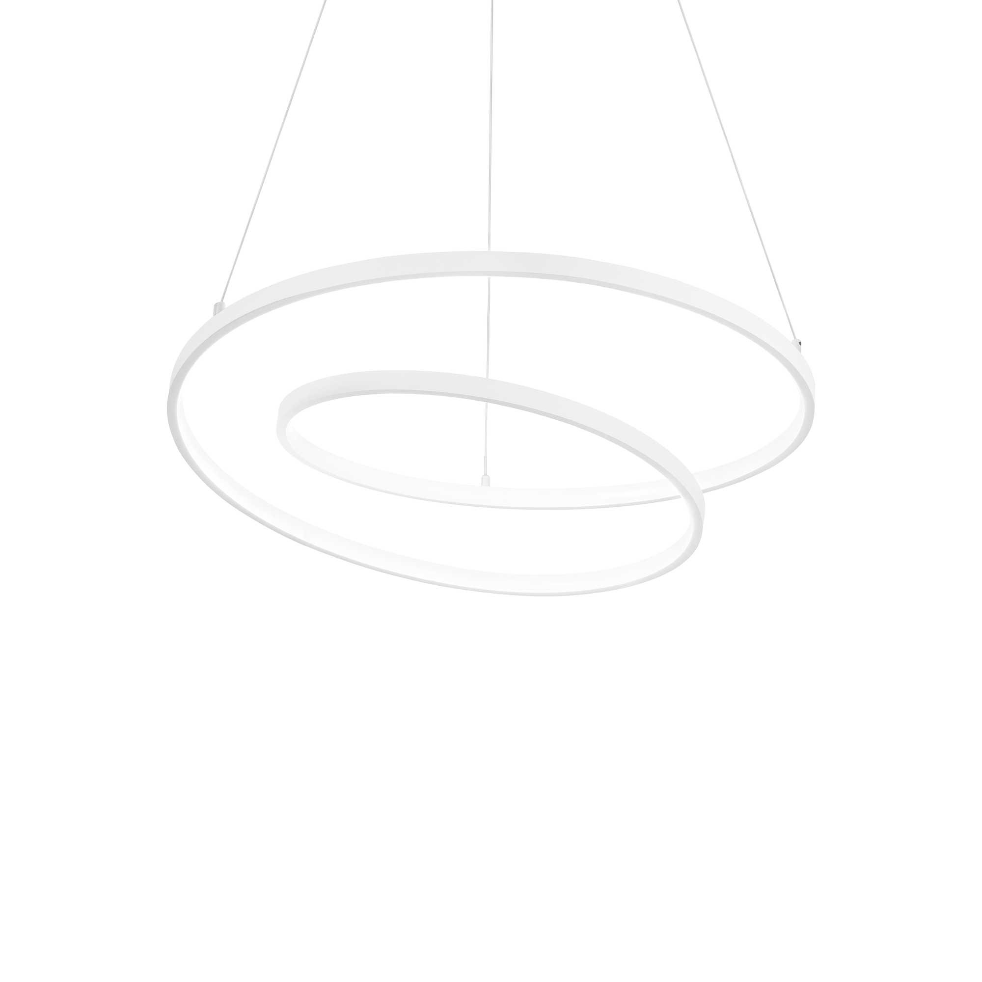Suspension Oz en métal avec des diffuseurs en gomme opale - Ideal Lux