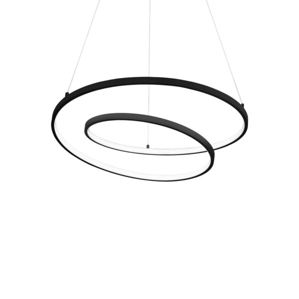 Suspension Oz en métal avec des diffuseurs en gomme opale - Ideal Lux