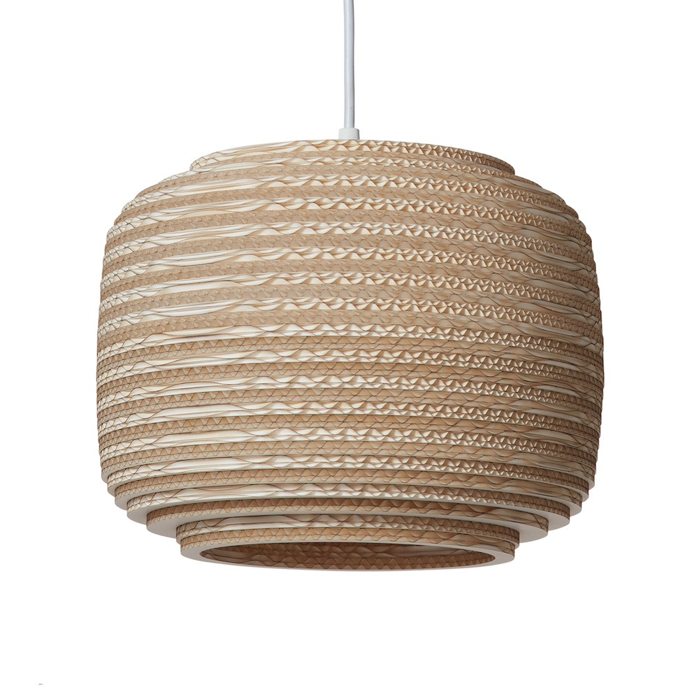 Suspension en carton recyclé Ausi12 ∅28 Scraplights par Graypants Suspension en carton recyclé Ausi12 ∅28 Scraplights par Graypants