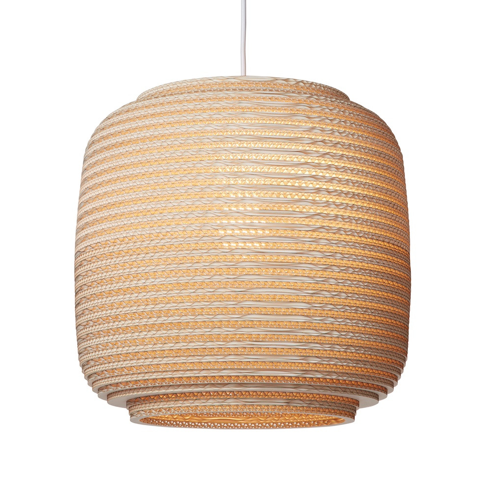 Suspension en carton recyclé Ausi14 ∅39 Scraplights par Graypants Suspension en carton recyclé Ausi14 ∅39 Scraplights par Graypants