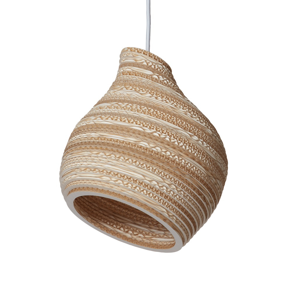 Suspension en carton recyclé Hive9 ∅23 Scraplights par Graypants Suspension en carton recyclé Hive9 ∅23 Scraplights par Graypants