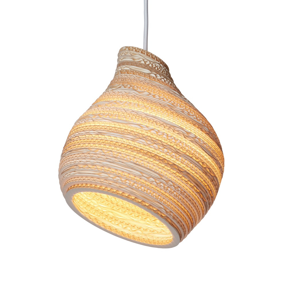 Suspension en carton recyclé Hive9 ∅23 Scraplights par Graypants Suspension en carton recyclé Hive9 ∅23 Scraplights par Graypants