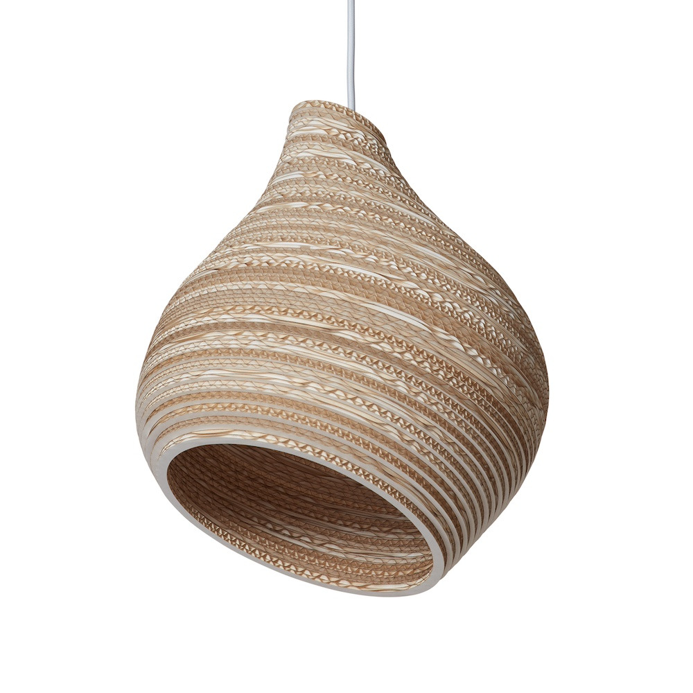 Suspension en carton recyclé Hive12 ∅30 Scraplights par Graypants Suspension en carton recyclé Hive12 ∅30 Scraplights par Graypants