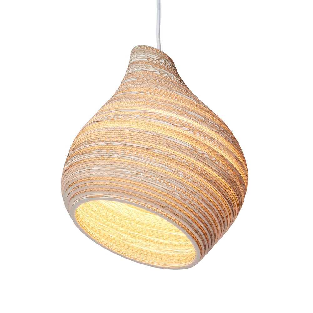 Suspension en carton recyclé Hive12 ∅30 Scraplights par Graypants Suspension en carton recyclé Hive12 ∅30 Scraplights par Graypants