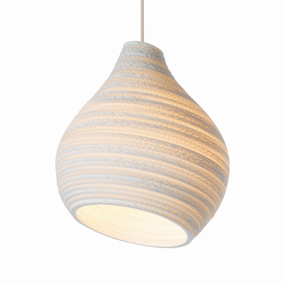 Suspension en carton recyclé Hive12 ∅30 Scraplights par Graypants Suspension en carton recyclé Hive12 ∅30 Scraplights par Graypants