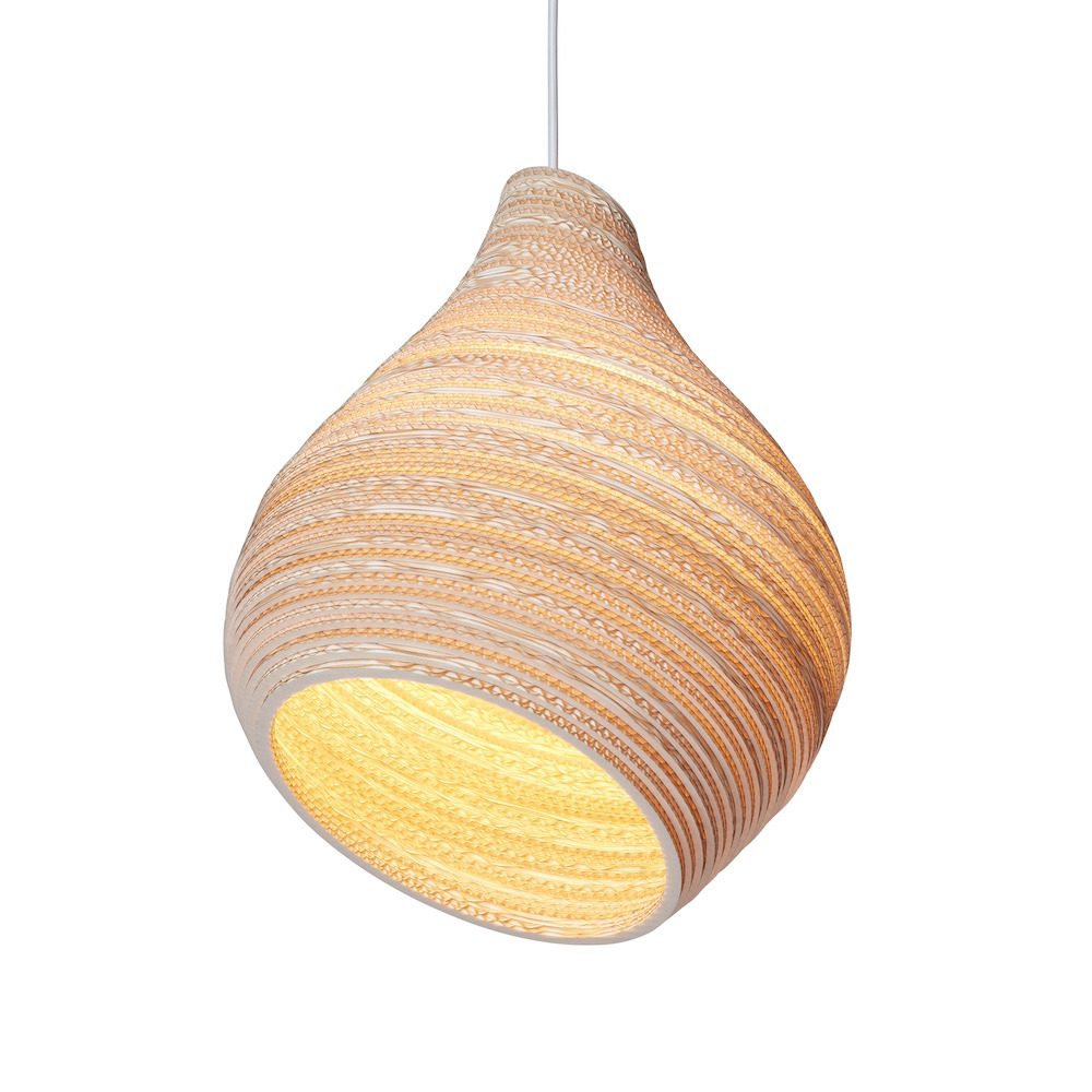Suspension en carton recyclé Hive15 ∅38 Scraplights par Graypants Suspension en carton recyclé Hive15 ∅38 Scraplights par Graypants