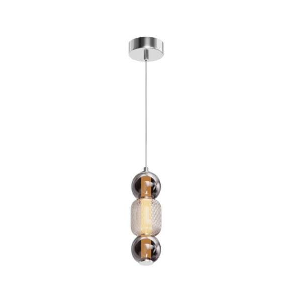 Suspension Drop support en métal et abat-jour en verre au design contemporain par Maytoni
