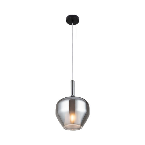 Suspension Duality 1 base en métal avec abat-jour en double verre au design contemporain par Maytoni