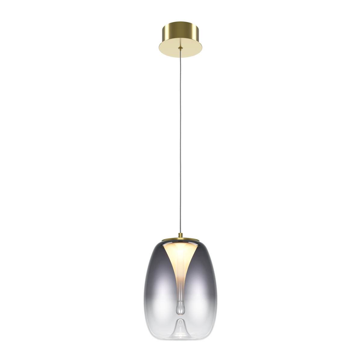 Suspension Splash base en métal avec abat-jour en double verre laconique au design contemporain par Maytoni Suspension Splash base en métal avec abat-jour en double verre laconique au design contemporain par Maytoni