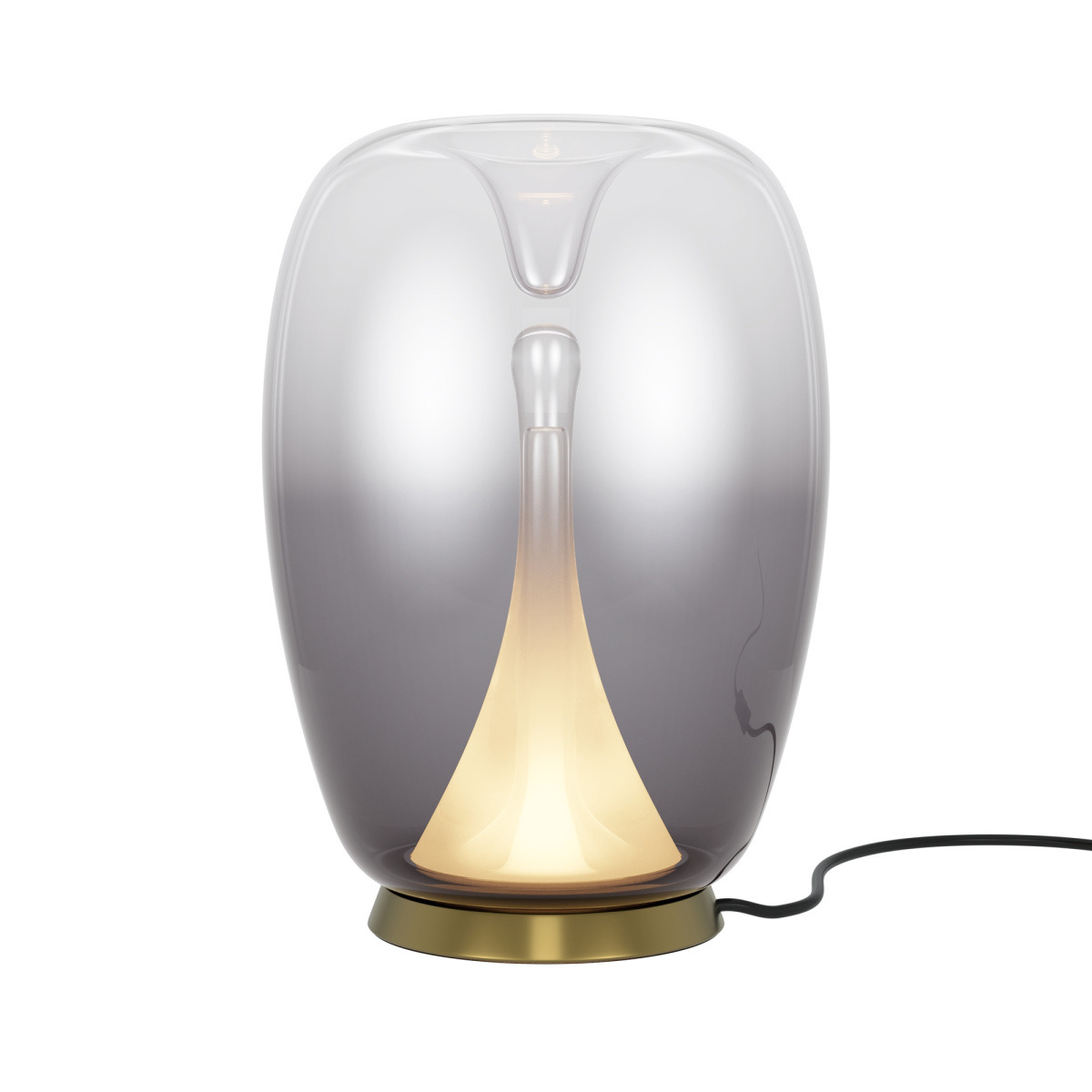 Lampe à poser Splash base en métal avec double abat-jour en verre au design contemporain par Maytoni Lampe à poser Splash base en métal avec double abat-jour en verre au design contemporain par Maytoni