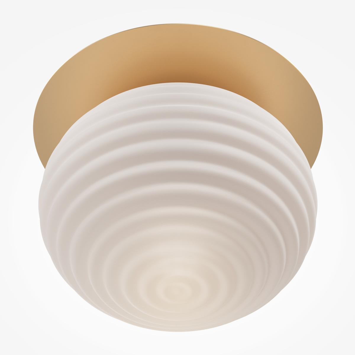Plafonnier Reels avec base en métal et diffuseur en verre ronds au design contemporain par Maytoni Plafonnier Reels avec base en métal et diffuseur en verre ronds au design contemporain par Maytoni