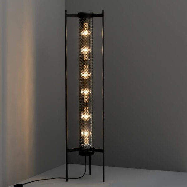 Lampadaire Monceau en inox au design industriel par Sammode