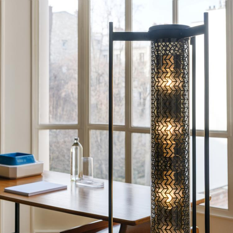 Lampadaire Monceau en inox au design industriel par Sammode Lampadaire Monceau en inox au design industriel par Sammode