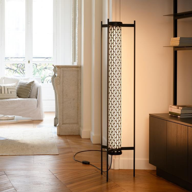Lampadaire Belleville en métal au design industriel par Sammode