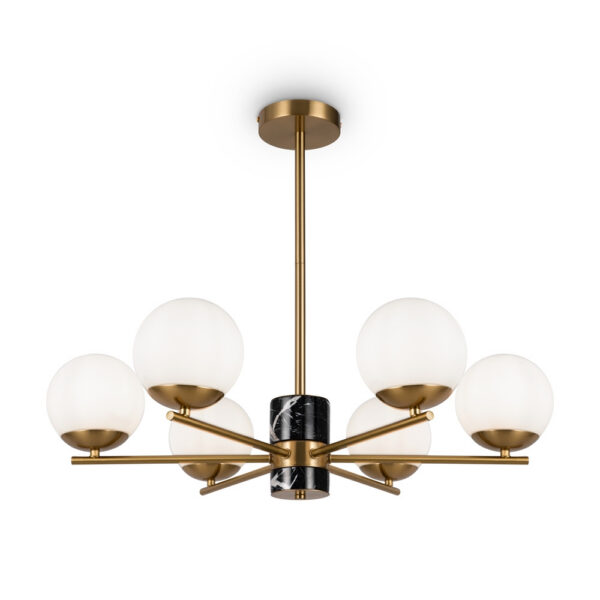 Suspension Marble avec base en métal et diffuseur en verre au design contemporain par Maytoni