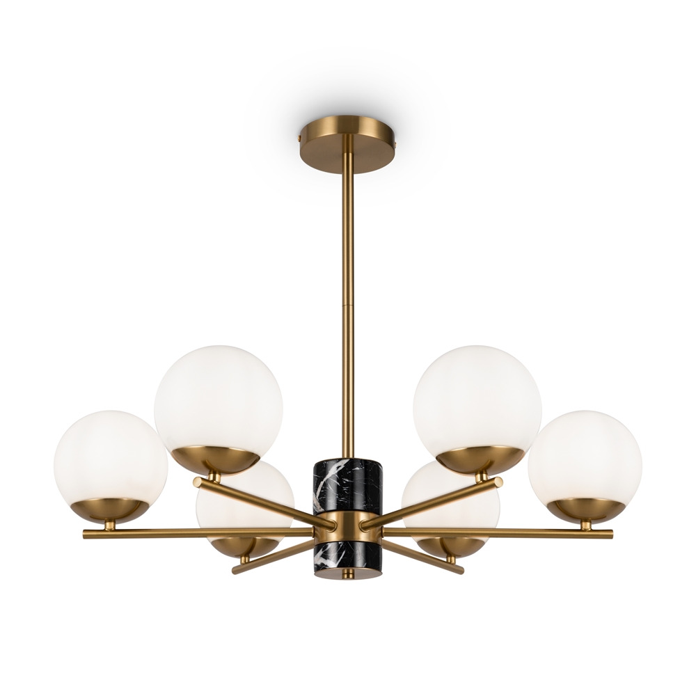Suspension Marble avec base en métal et diffuseur en verre au design contemporain par Maytoni