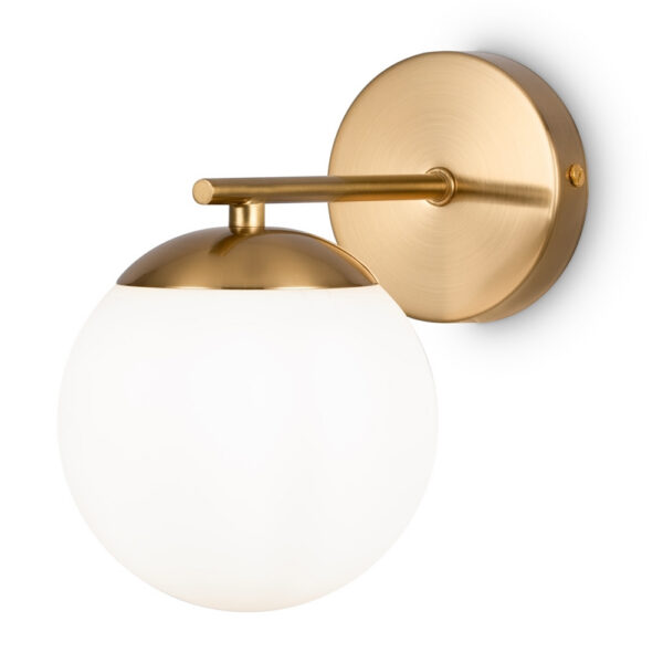 Applique Marble avec base en métal et diffuseur en verre opaque au design contemporain par Maytoni
