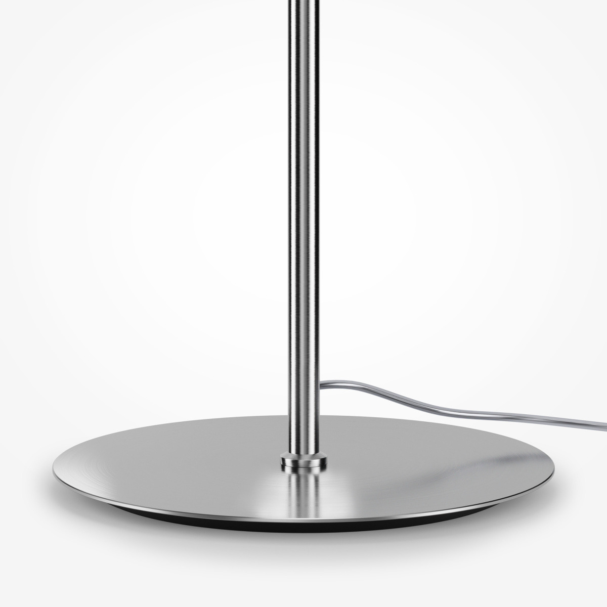 Lampadaire Pattern armature en métal avec diffuseur en verre blanc transparent au design contemporain par Maytoni
