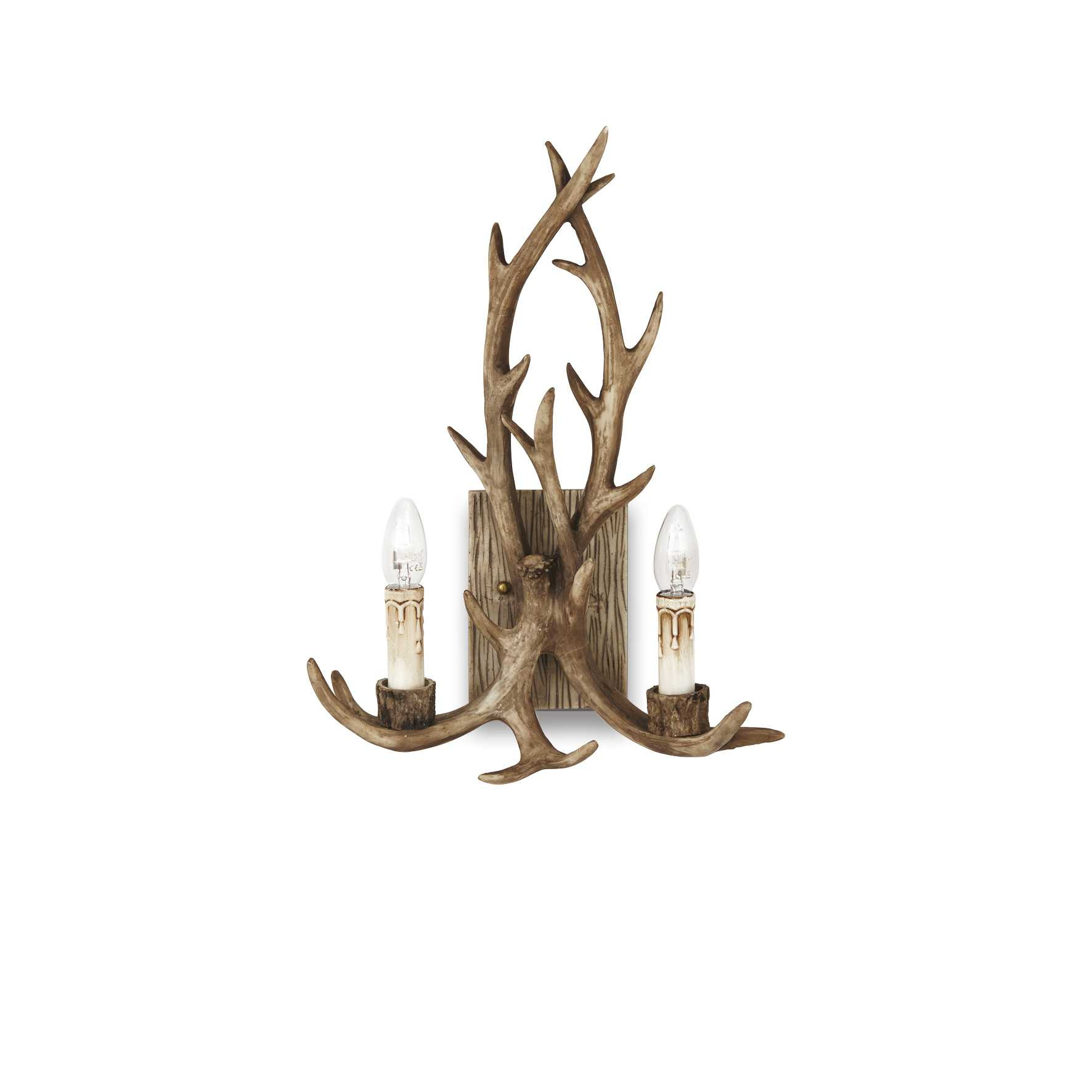 Applique Chalet luxe montage en métal et résine au design nature - Ideal Lux Applique Chalet luxe montage en métal et résine au design nature - Ideal Lux