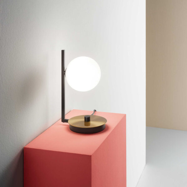 Lampe à poser Birds en métal et verre soufflé au design contemporain - Ideal Lux