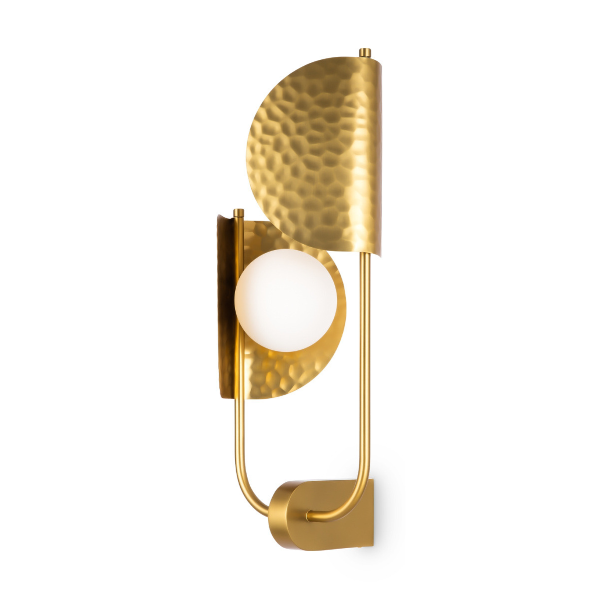 Applique Tropic avec armature en métal laiton en forme de U côté droit surélevé au design contemporain par Maytoni