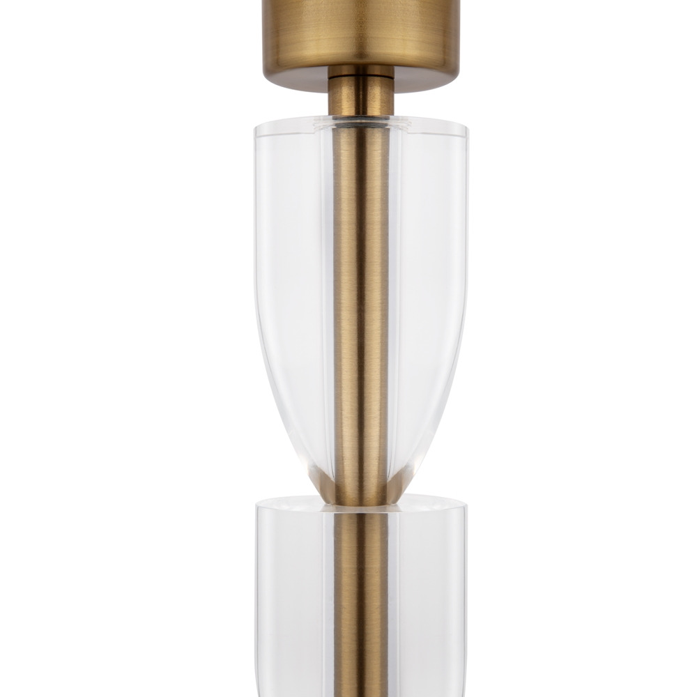 Lampe à poser Prima avec armature en métal et abat-jour en coton blanc au design contemporain par Maytoni Lampe à poser Prima avec armature en métal et abat-jour en coton blanc au design contemporain par Maytoni
