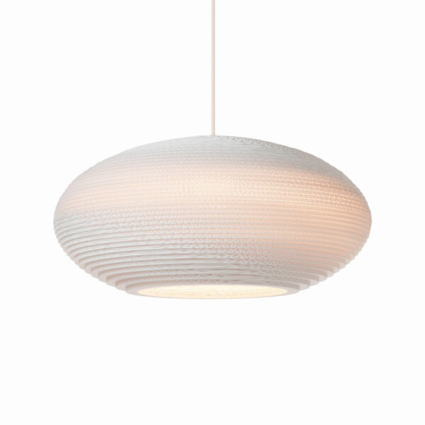 Suspension en carton recyclé Disc16 ∅43 Scraplights par Graypants