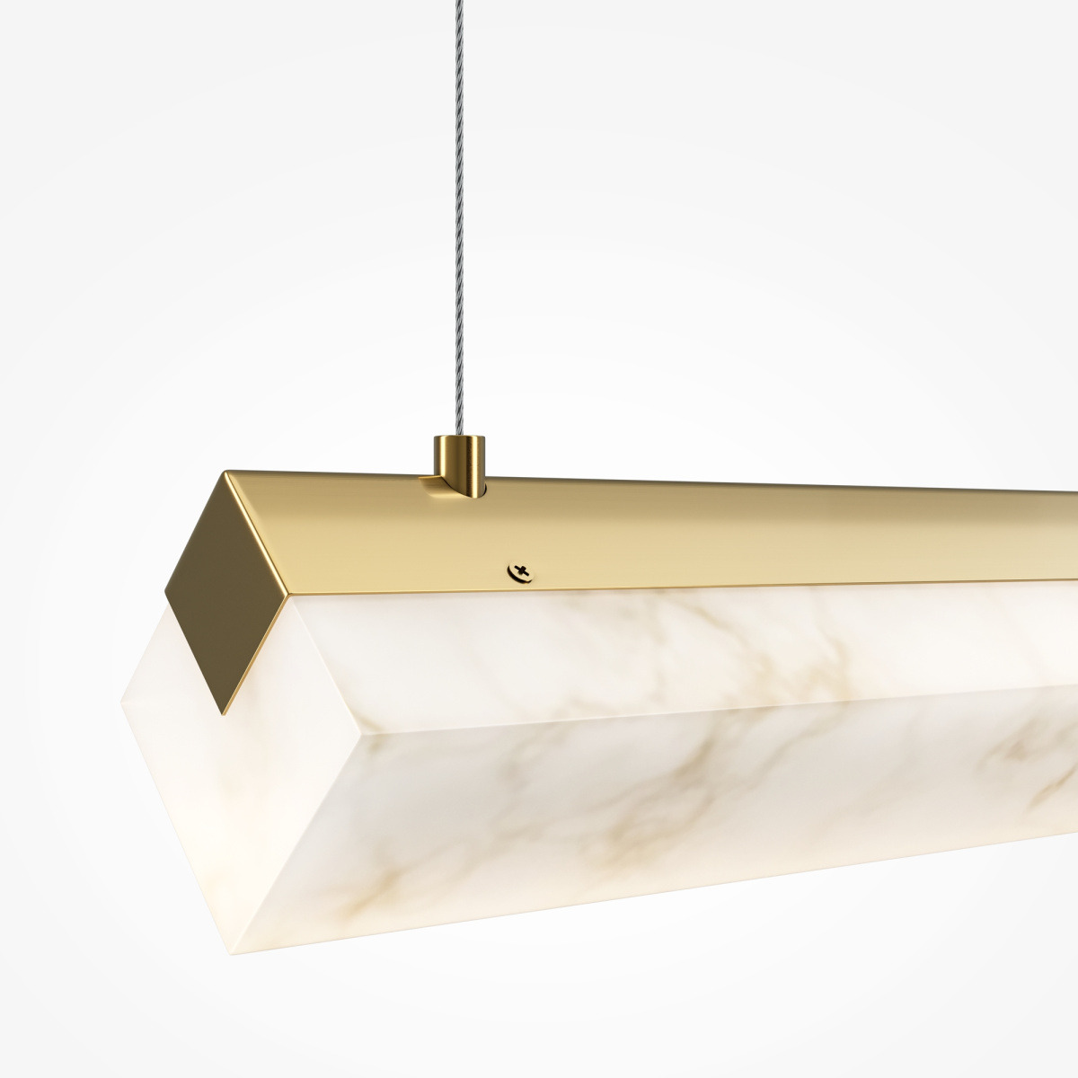 Suspension Petra base en aluminium avec diffuseur en plastique au design contemporain par Maytoni
