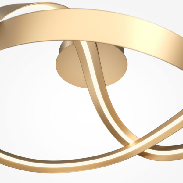 Plafonnier Plons en aluminium avec diffuseur en silicone au design contemporain par Maytoni