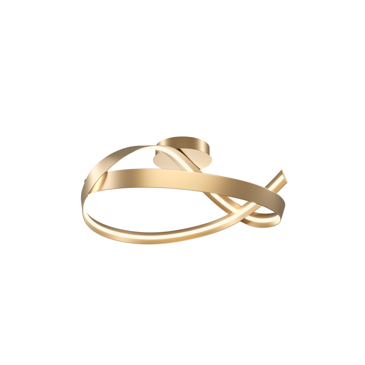 Plafonnier Plons en aluminium avec diffuseur en silicone au design contemporain par Maytoni