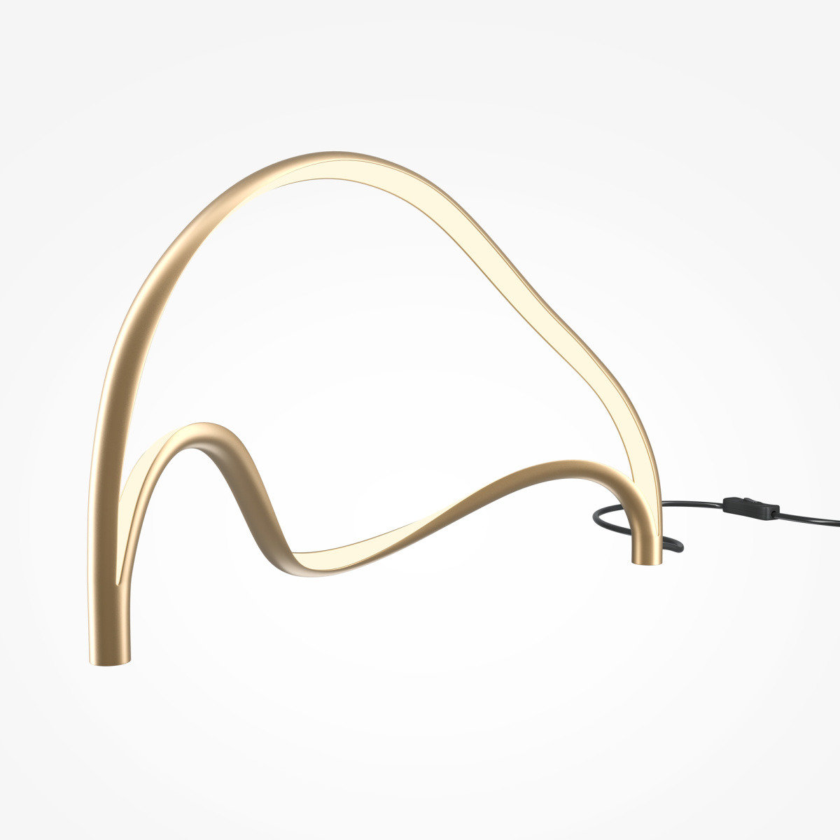 Lampe à poser Plons en aluminium avec diffuseur en silicone au design contemporain par Maytoni
