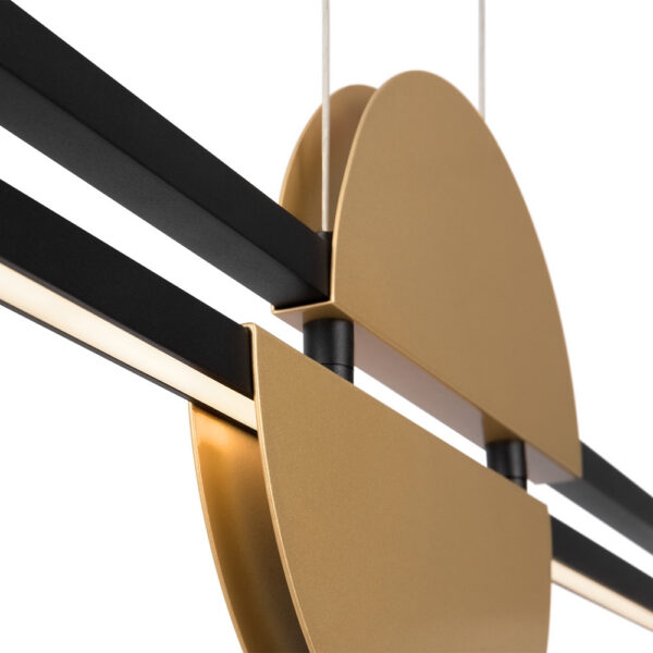 Suspension Skyline avec armature en métal noir au design contemporain par Maytoni