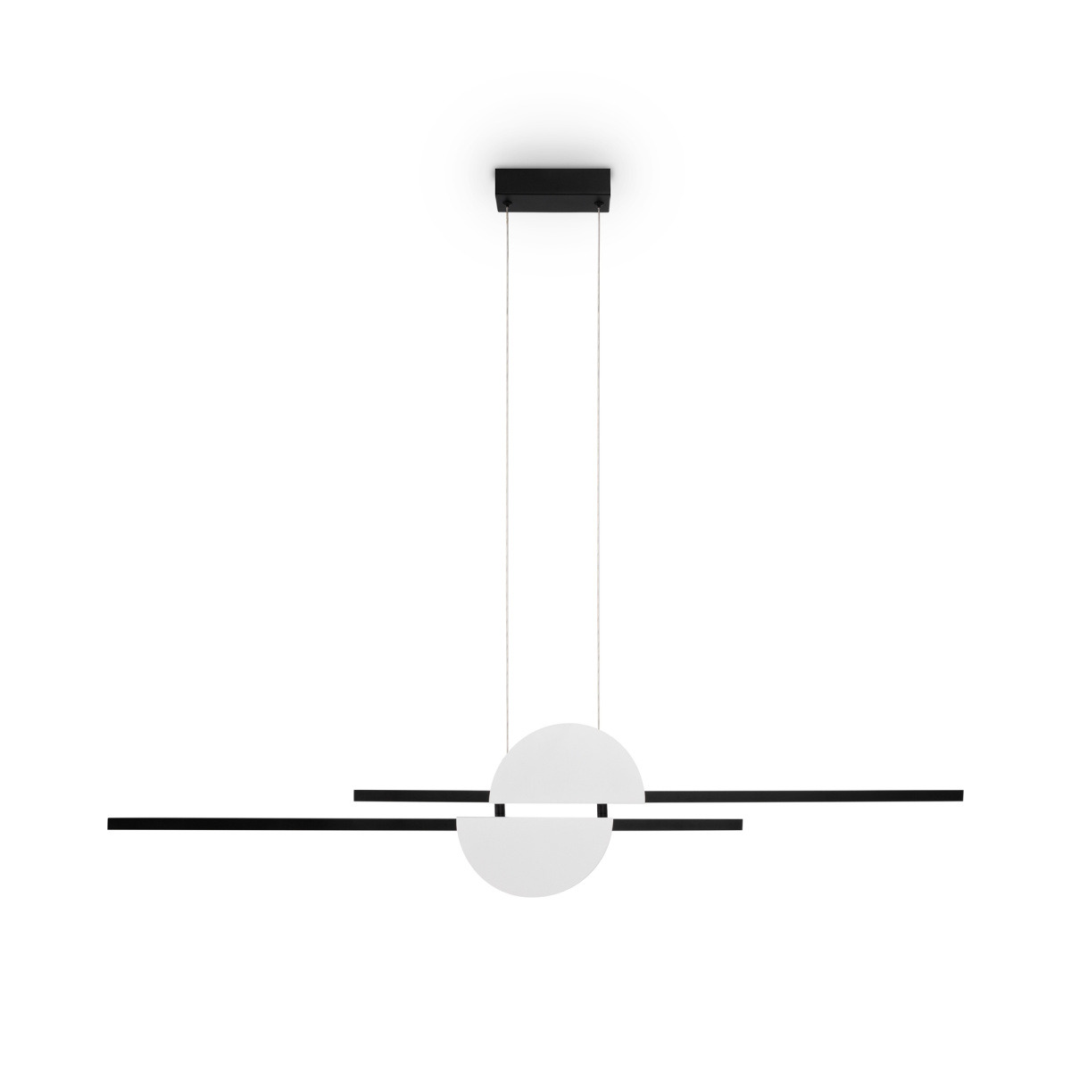 Suspension Skyline avec armature en métal noir au design contemporain par Maytoni Suspension Skyline avec armature en métal noir au design contemporain par Maytoni
