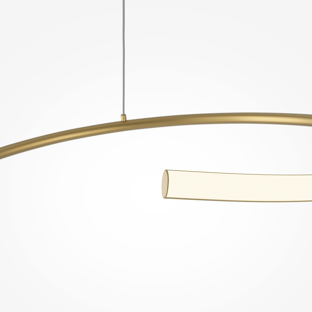 Suspension Curve 2 en aluminium avec diffuseur courbé au design contemporain par Maytoni Suspension Curve 2 en aluminium avec diffuseur courbé au design contemporain par Maytoni