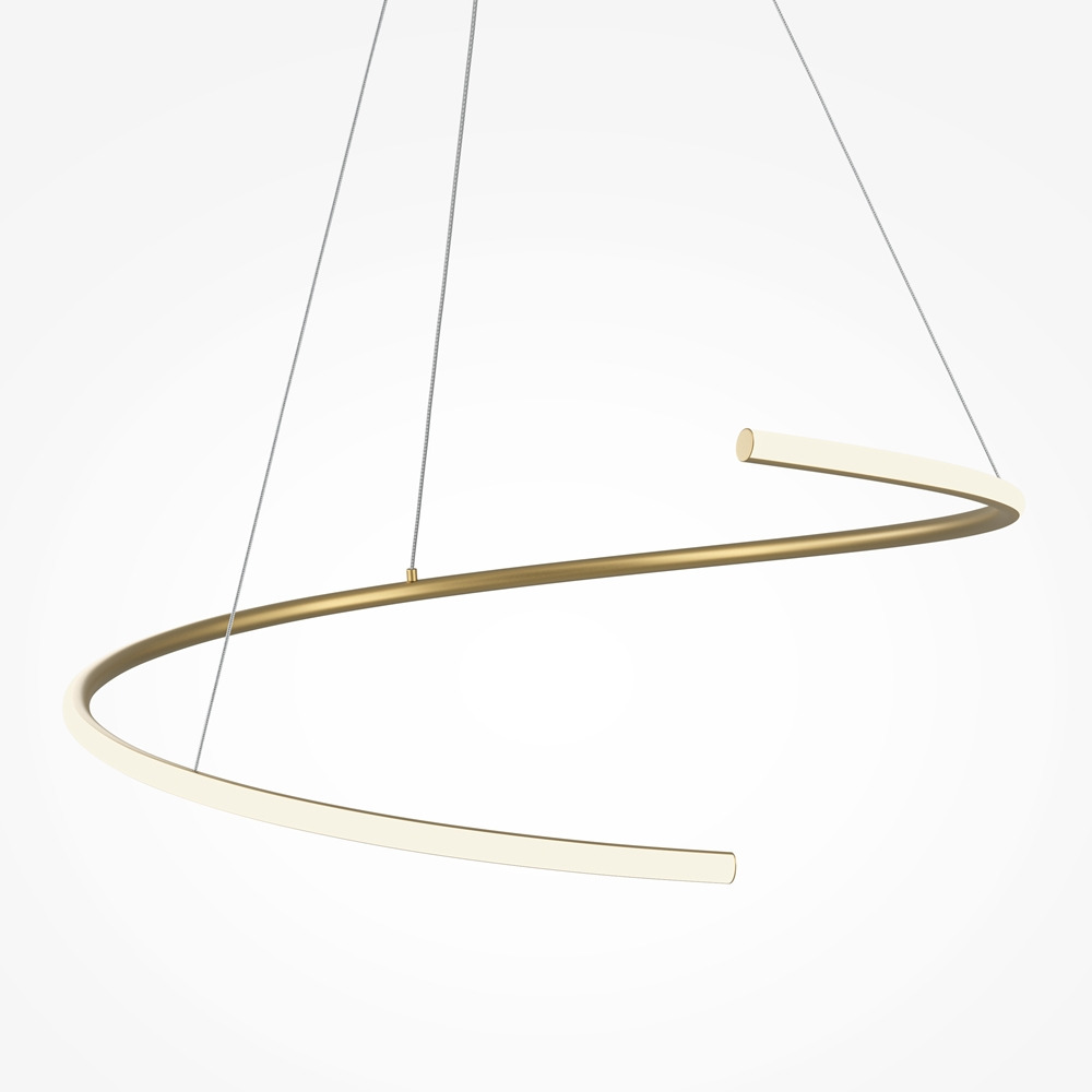 Suspension Curve 2 en aluminium avec diffuseur courbé au design contemporain par Maytoni Suspension Curve 2 en aluminium avec diffuseur courbé au design contemporain par Maytoni
