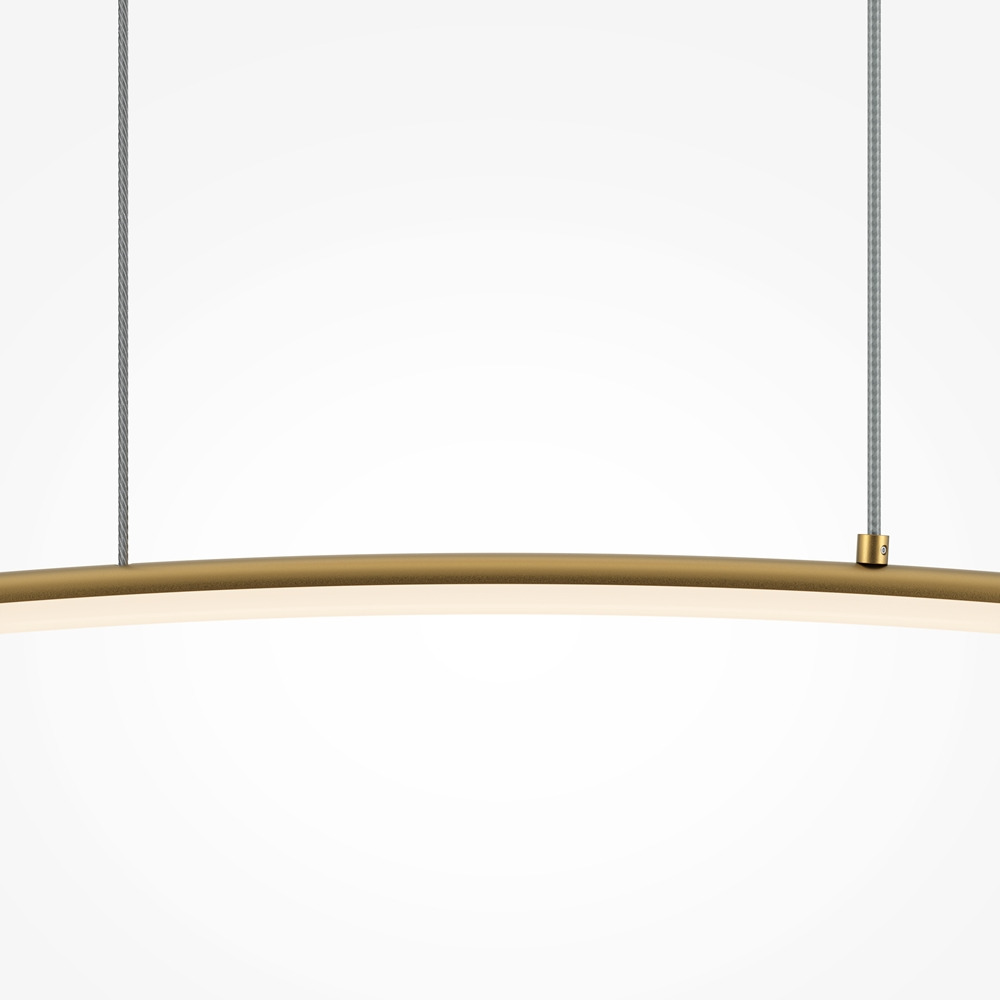 Suspension Curve 3 en aluminium avec diffuseur linéaire courbé au design contemporain par Maytoni Suspension Curve 3 en aluminium avec diffuseur linéaire courbé au design contemporain par Maytoni
