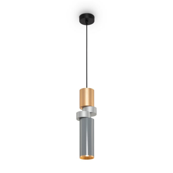 Suspension Palette base en métal et abat-jour avec combinaison des formes cylindriques au design contemporain par Maytoni