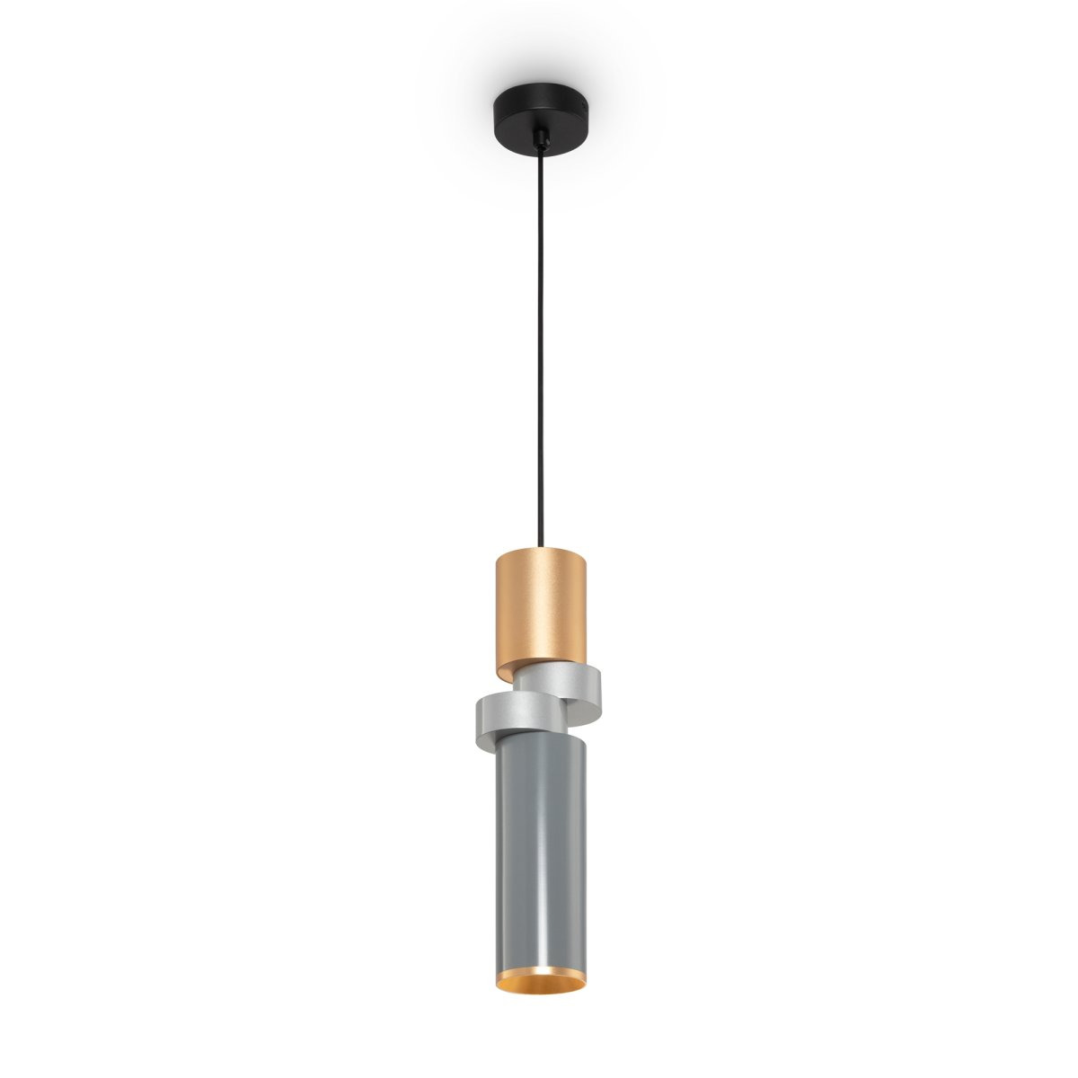Suspension Palette base en métal et abat-jour avec combinaison des formes cylindriques au design contemporain par Maytoni