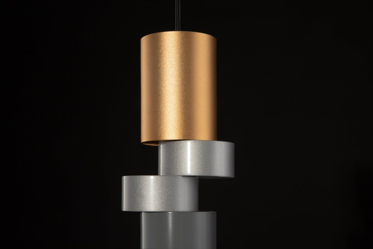 Suspension Palette base en métal et abat-jour avec combinaison des formes cylindriques au design contemporain par Maytoni Suspension Palette base en métal et abat-jour avec combinaison des formes cylindriques au design contemporain par Maytoni