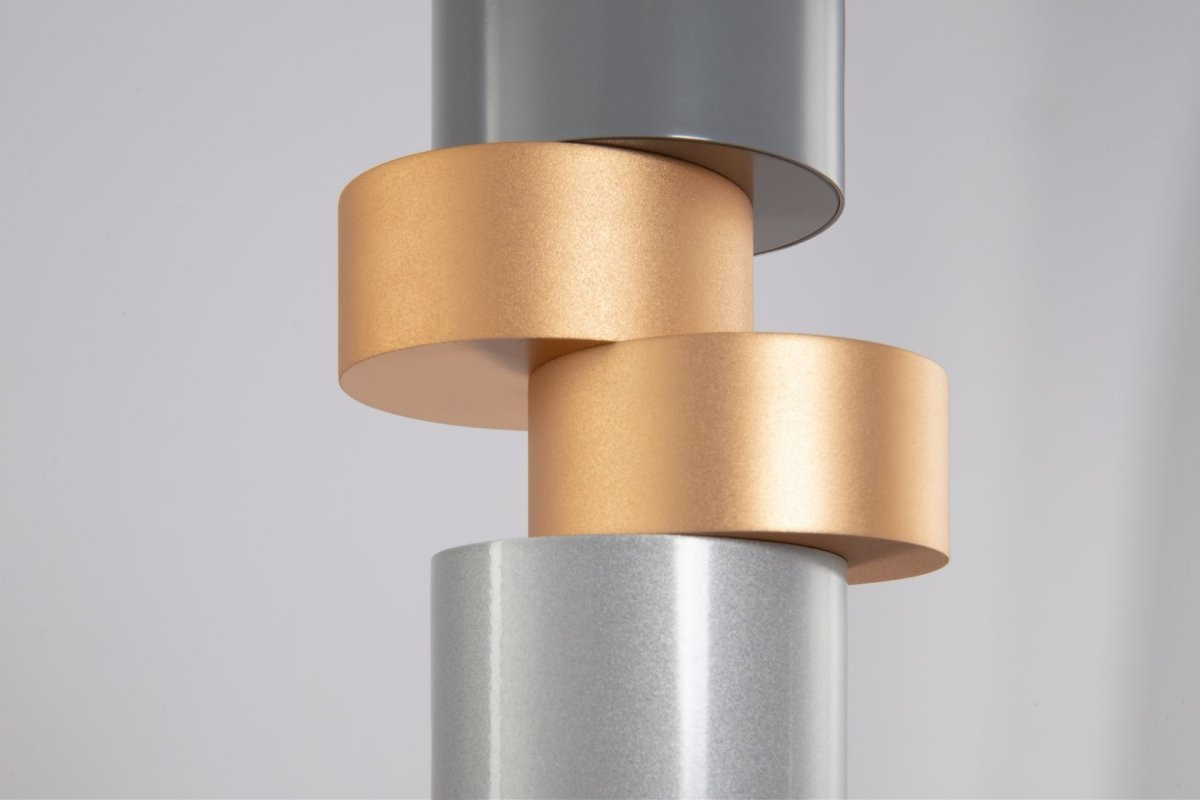 Suspension Palette base en métal et abat-jour avec combinaison des formes cylindriques au design contemporain par Maytoni Suspension Palette base en métal et abat-jour avec combinaison des formes cylindriques au design contemporain par Maytoni