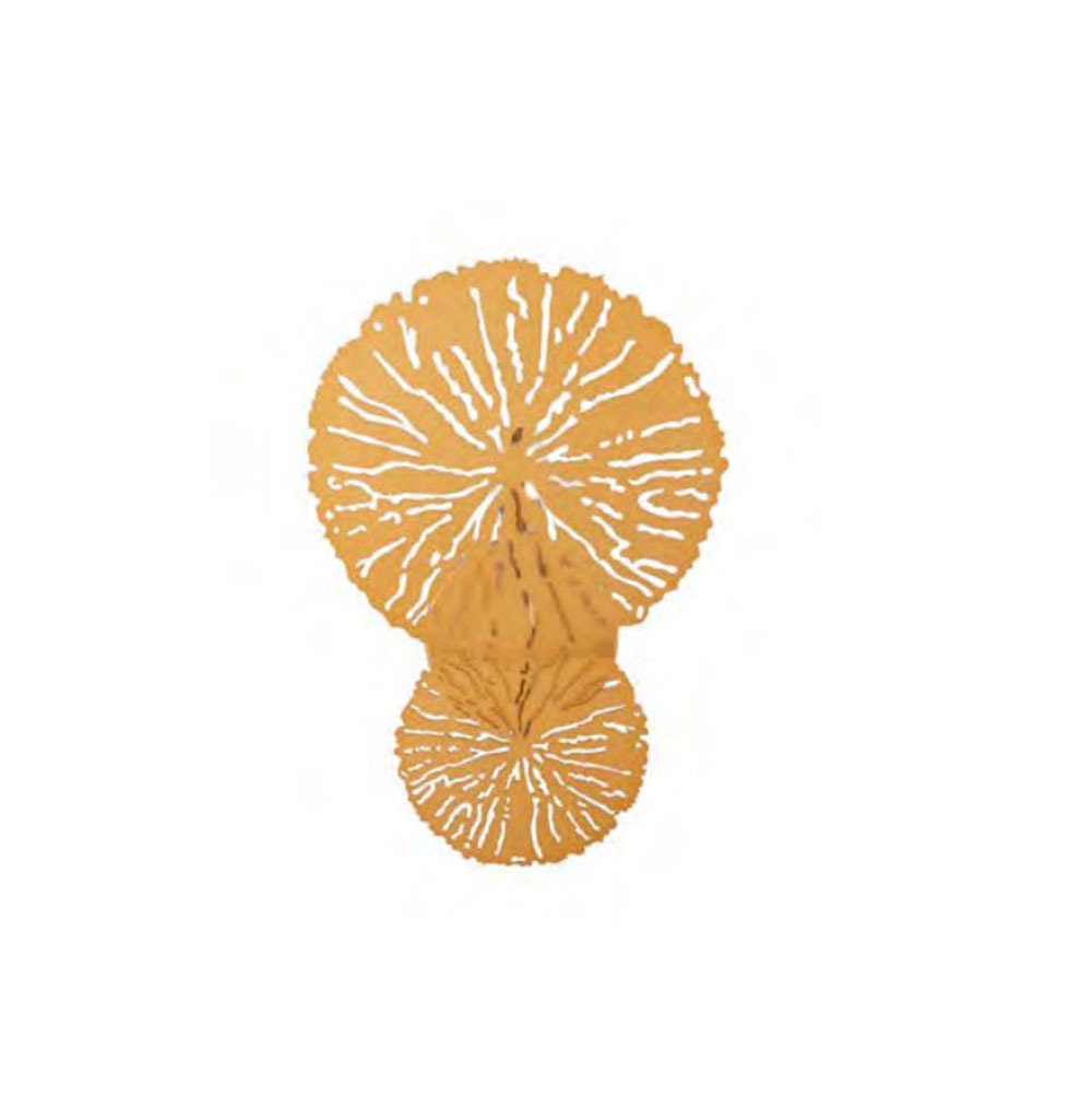 Applique Lovetann armature en métal laiton mat avec décor de disques ajourés au design contemporain par Maytoni