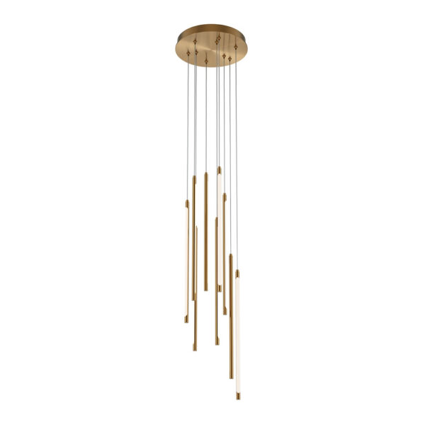 Suspension Light stick en aluminium avec diffuseur en acrylique blanc au design contemporain par Maytoni
