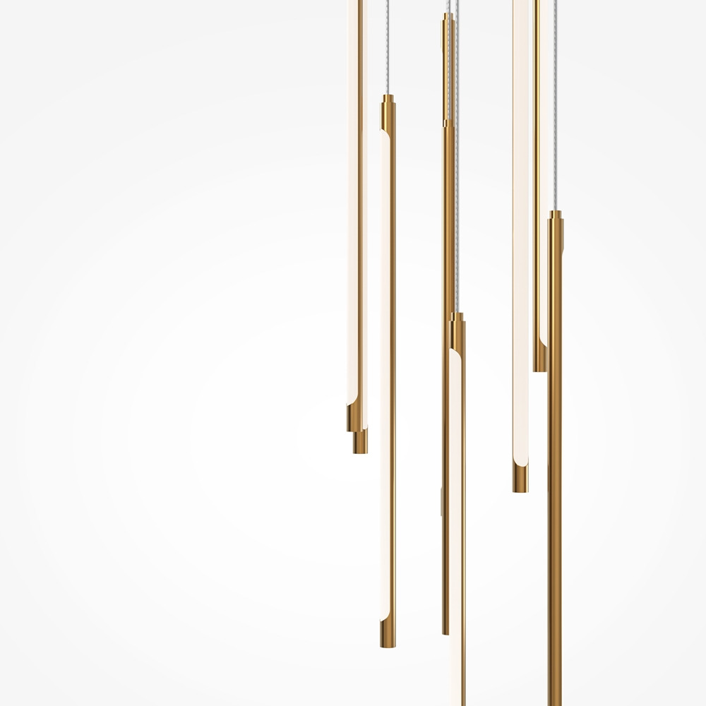 Suspension Light stick en aluminium avec diffuseur en acrylique blanc au design contemporain par Maytoni
