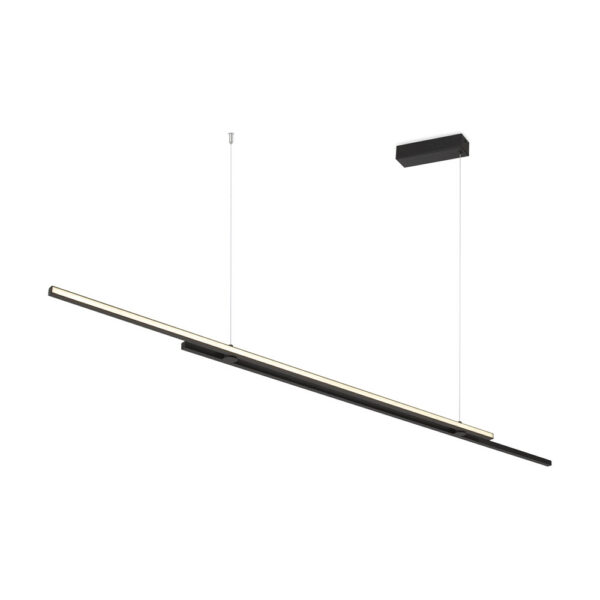 Suspension Halo base en aluminium linéaire avec diffuseur Led au design contemporain par Maytoni