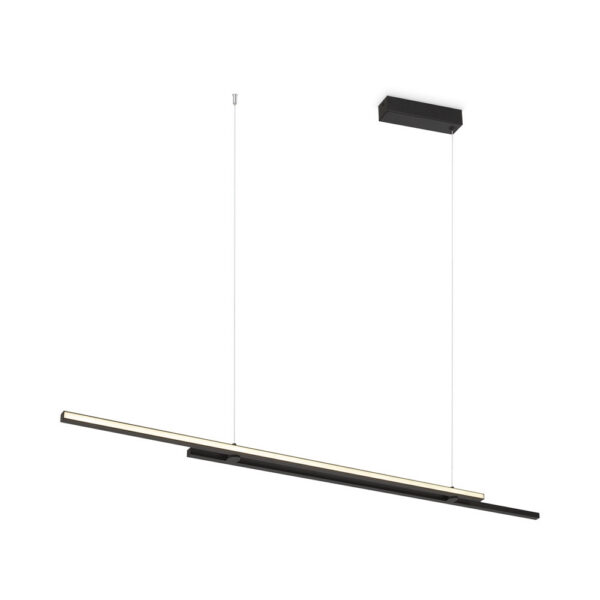 Suspension Halo base en aluminium linéaire avec diffuseur Led au design contemporain par Maytoni